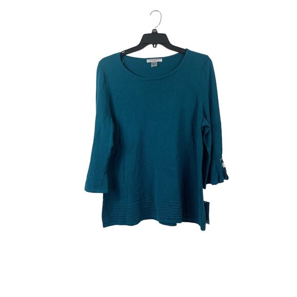 Allison Daley Tops - Allison Daley Women's Real Teal Plus Size Top
